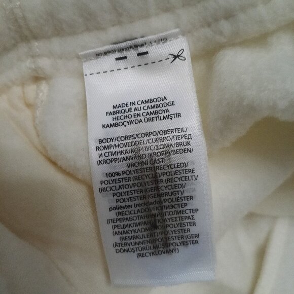 Polo Ralph Lauren Women's Ivory Snowflake Pattern Fleece Sweatpants XL - Picture 7 of 9